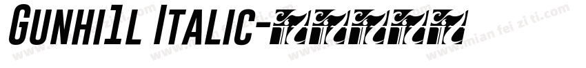 Gunhi1l Italic字体转换